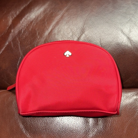 ???Kate Spade Red Carley Flap Nylon Backpack With Matching Red Pouch